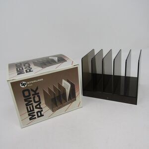 Vintage SP Sterling Memo Rack #329 Polystyrene 5 Compartment Desk Organizer USA